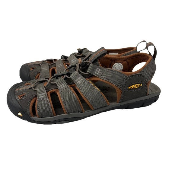 Keen Other - Keen Mens Size 7.5 Clearwater CNX Sandals Raven/Tortoise Shell Water Sports Gray
